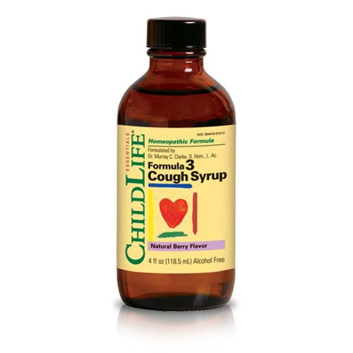 Childlife Essentials Formula 3 Cough Syrup 4oz